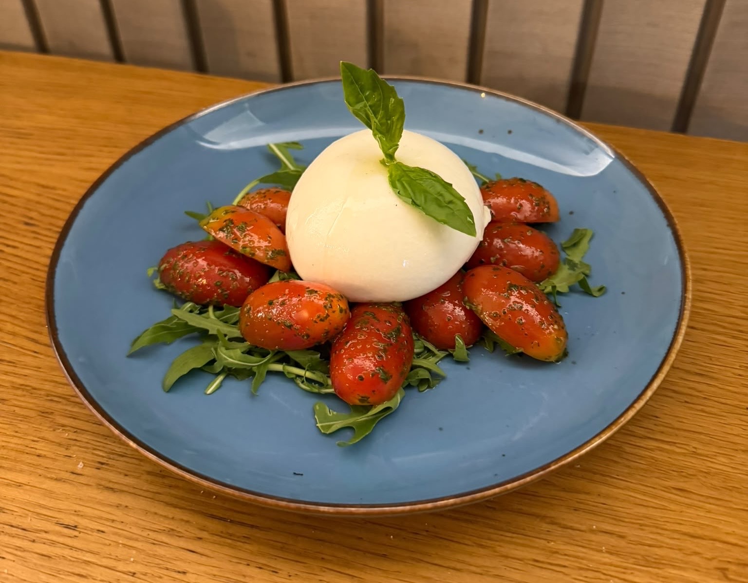 Mozzarella Caprese with Burrata
