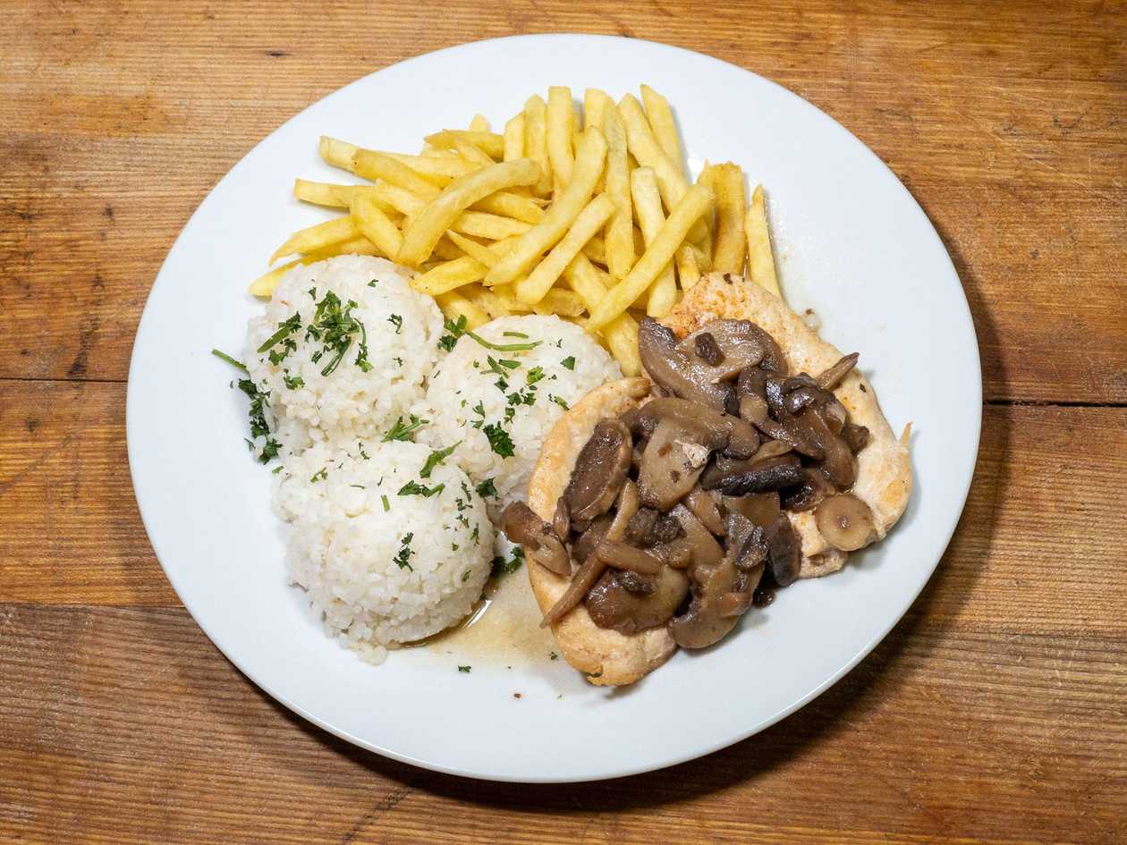 Kuracie prsia na šampiňónoch