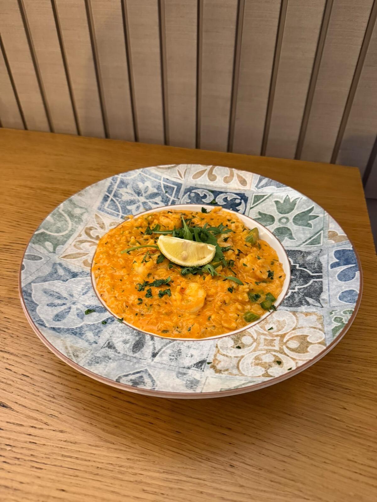 Risotto gamberi e asparagi
